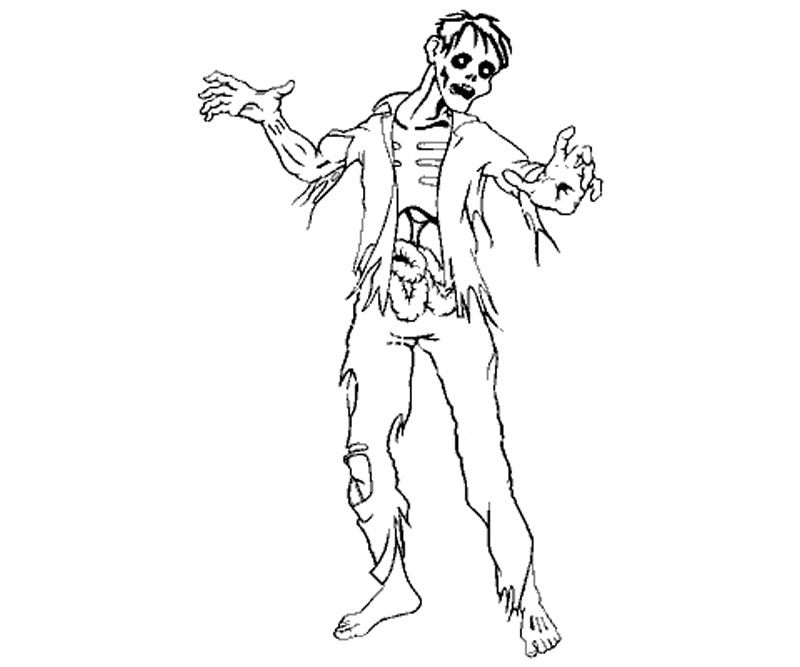800x667 Printable Zombie 4 Coloring Page Coloring Pages