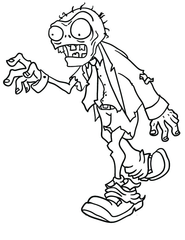 600x776 Zombie Coloring Pages Top Zombie Coloring Pages For Your Kids