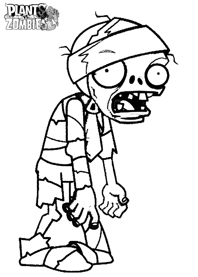 800x1120 Fresh Cartoon Zombie Coloring Pages Collection Printable