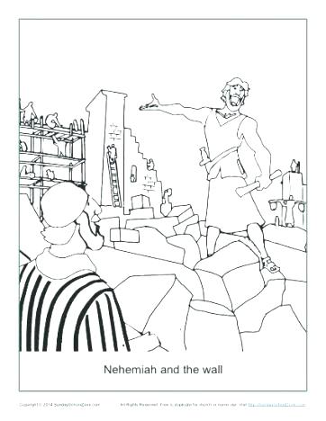 Nehemiah Coloring Page Coloring Page And The Wall Coloring Page 362x468 Nehemiah Coloring Page Coloring Page And The Wall Coloring Page