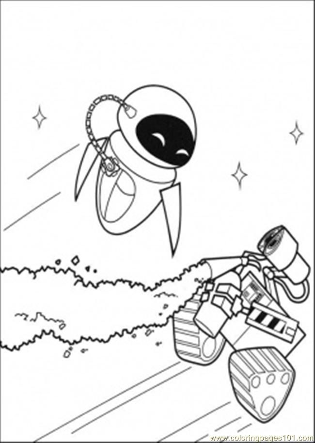 Wall E And Eve Coloring Pages 650x913 Wall E And Eve Coloring Pages