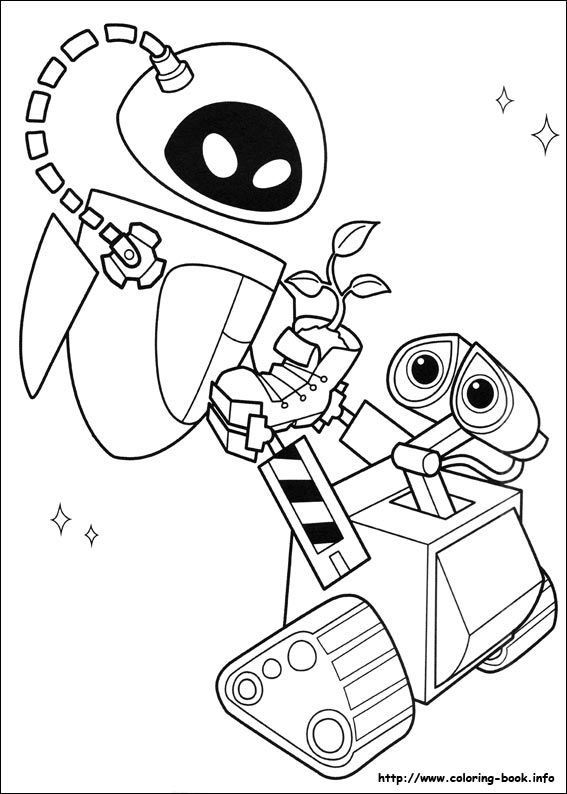 Click On The Image To Download This Cute Wall E And Eve Printable 567x794 Click On The Image To Download This Cute Wall E And Eve Printable