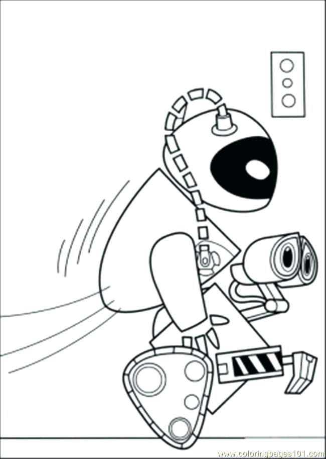 Wall E Coloring Pages Coloring Pages Wall E And Are Running Away 650x913 Wall E Coloring Pages Coloring Pages Wall E And Are Running Away