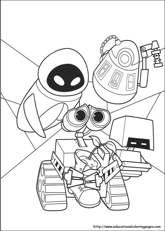 Wall E Coloring Pages 567x794 Wall E Coloring Pages