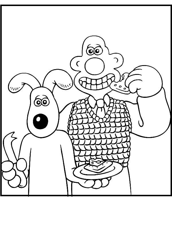 Wallace And Gromit Coloring Pages