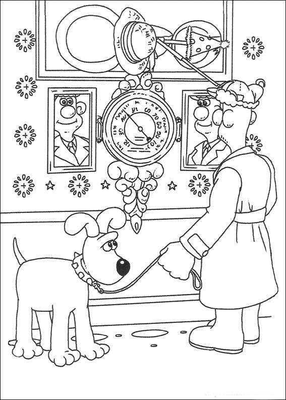 Wallace And Gromit Coloring Pages Team Colors 567x793 Wallace And Gromit Coloring Pages Team Colors