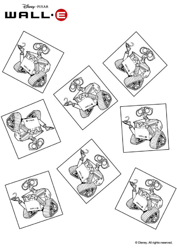 754x1057 Wall E Coloring Pages