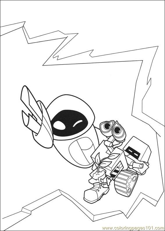 567x794 Wall E Coloring Pages