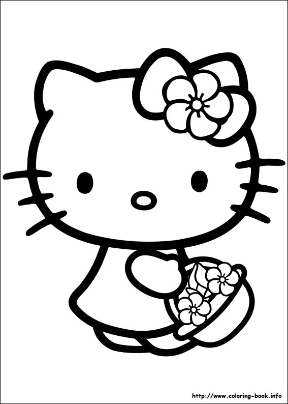 567x794 Coloring Pages Printable. Top 10 Hello Kitty Images To Color