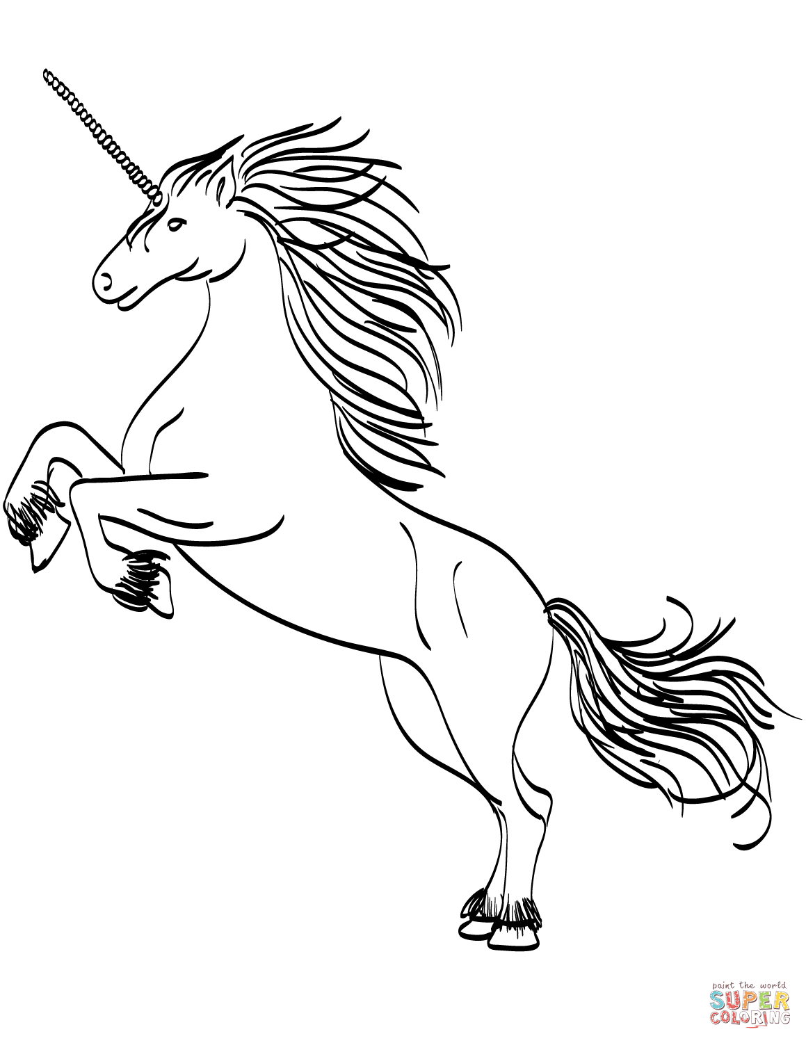 Coloring Page Unicorn 1159x1500 Coloring Page Unicorn