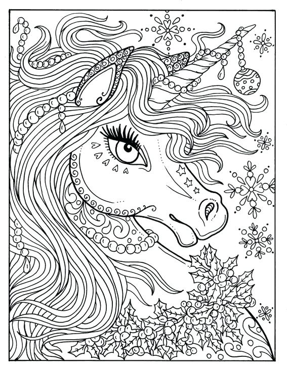 Intricate Unicorn Head Coloring Page Coloring Pages Print 567x734 Intricate Unicorn Head Coloring Page Coloring Pages Print