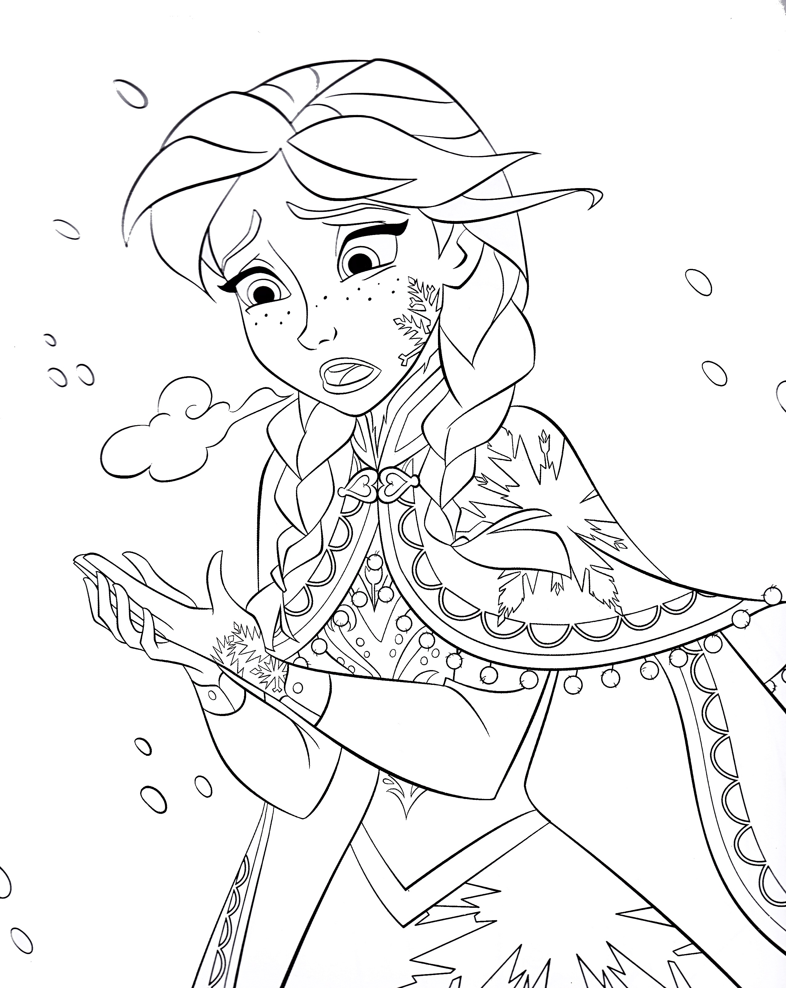 2552x3204 Walt Disney Coloring Pages Princess Anna Walt Disney Characters