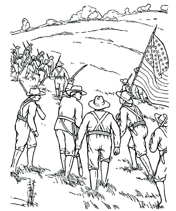Civil War Coloring Pages A Soldiers Life In The Civil War Coloring 600x720 Civil War Coloring Pages A Soldiers Life In The Civil War Coloring