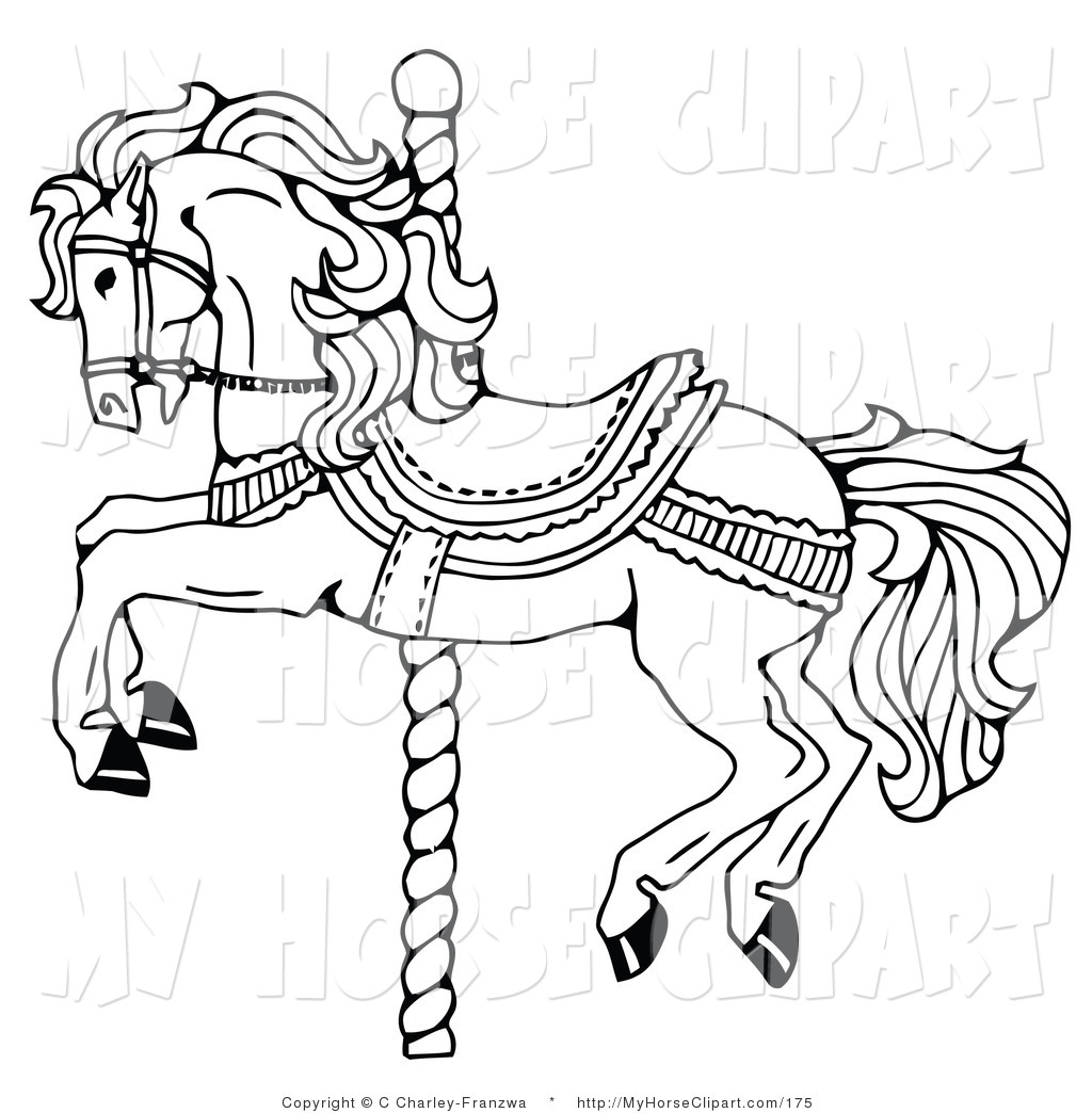 1024x1044 Carousel Horse Coloring Pages 9