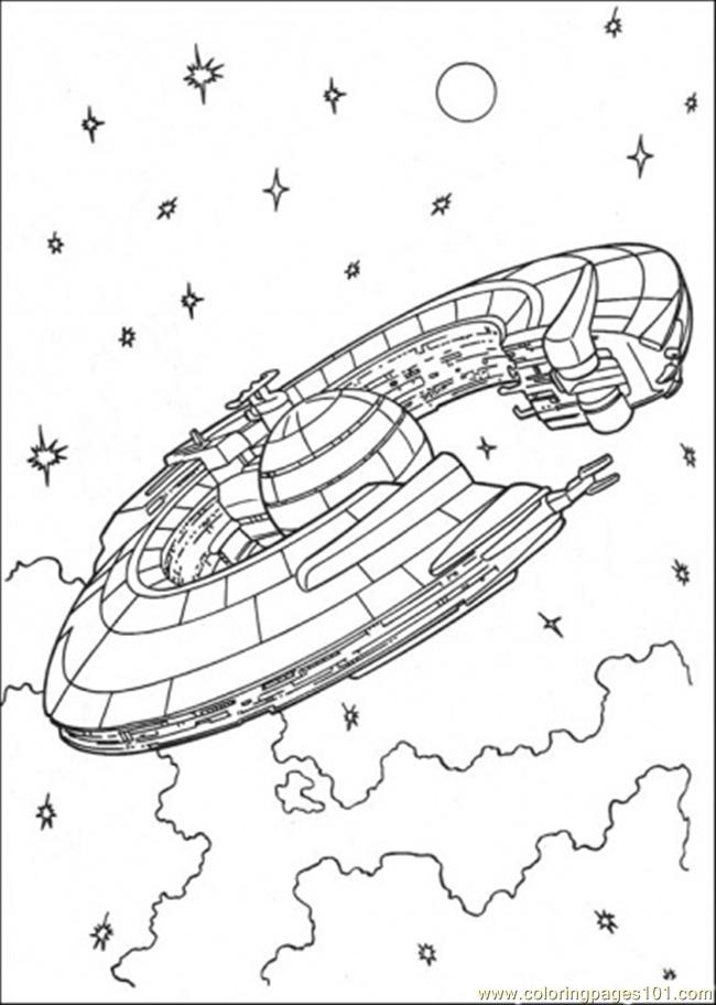 650x912 Star Wars Ship 3 Coloring Page
