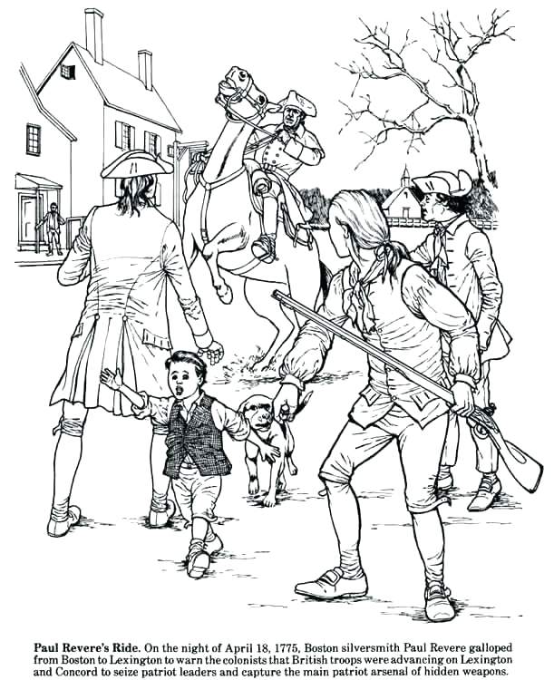 611x750 Revolutionary War Coloring Pages Revolutionary War Coloring Pages