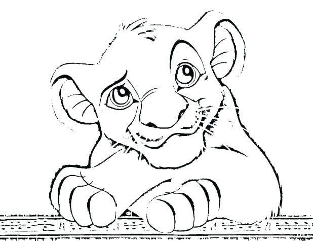 618x475 Lion Coloring Sheets S Lion King Coloring Pages Mufasa