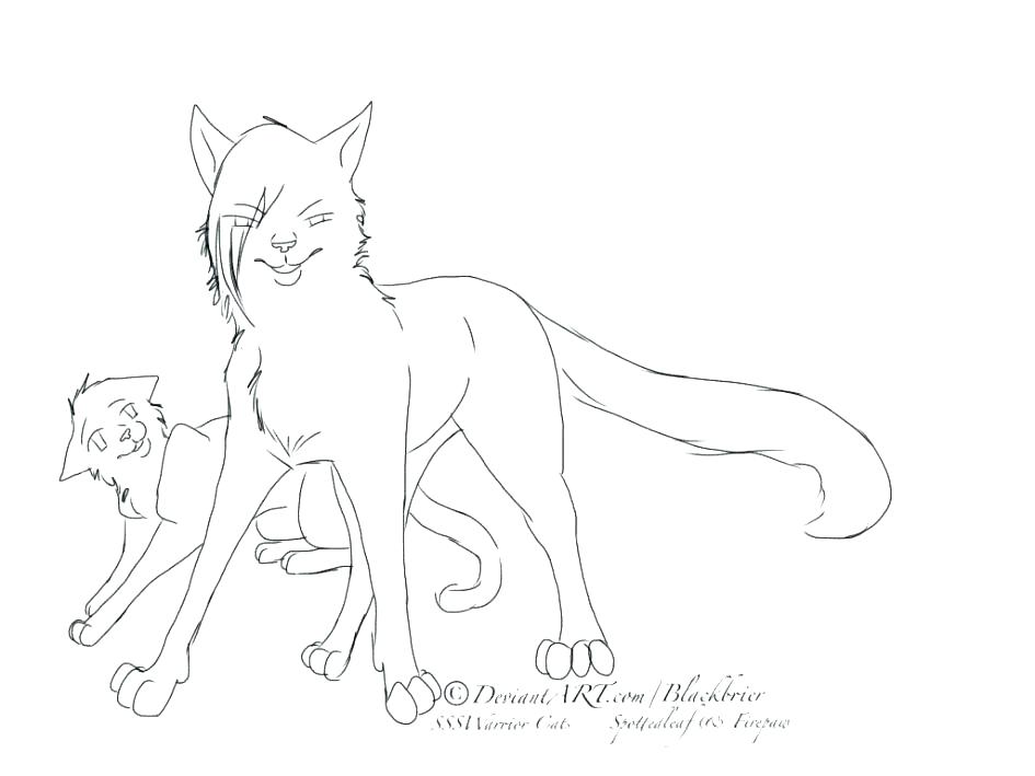 945x709 Warrior Cats Coloring Pages Warrior Cats Kittens Coloring Pages