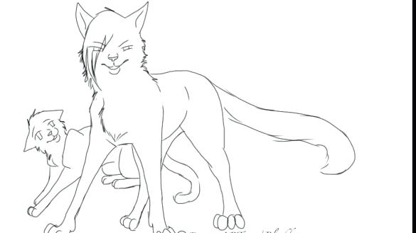 Warrior Cat Coloring Pages 585x329 Warrior Cat Coloring Pages