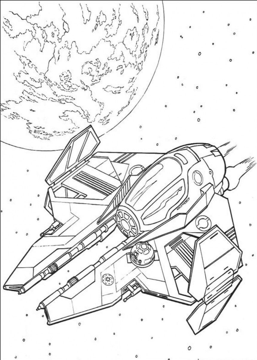 860x1206 Colossal War Ship Coloring Pages Star Wars