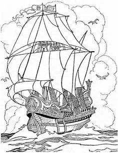 236x305 9 Coloring Pages Of Sailing Ships On Kids N Fun.co.uk. On Kids N