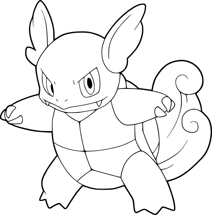 723x734 Pokemon Coloring Pages Wartortle