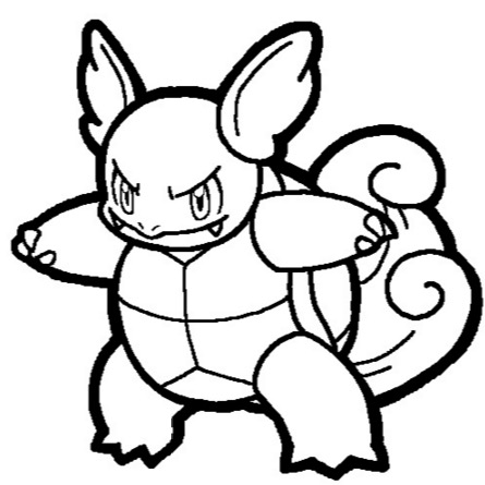 445x445 Wartortle Coloring Page Amp Coloring Book