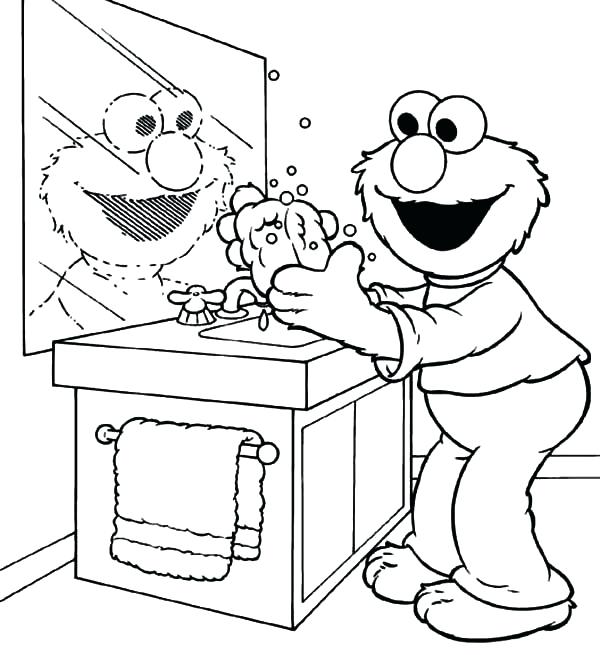 600x655 Handwashing Coloring Pages Washing Machine Coloring Page Hand