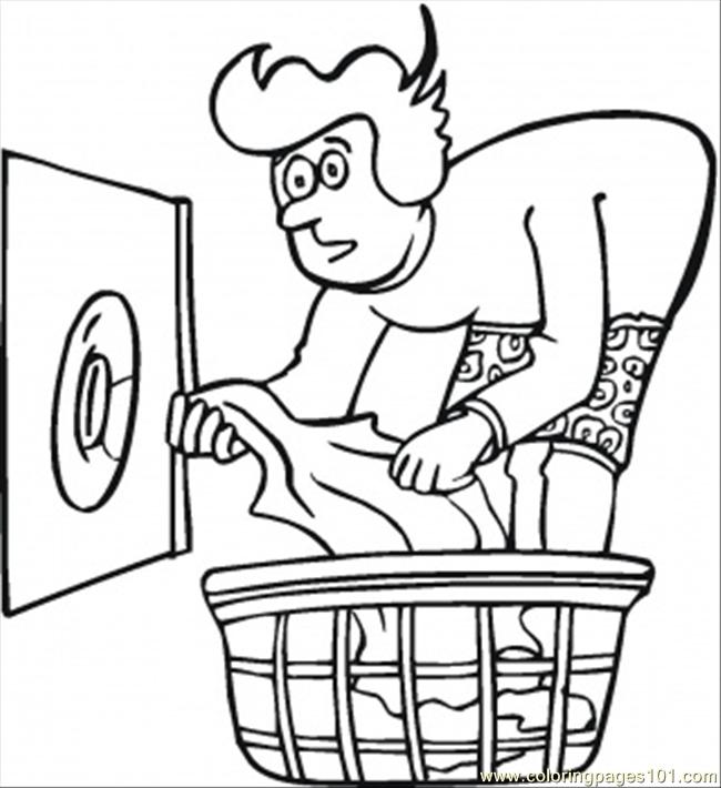 650x710 Washing Machine Coloring Page