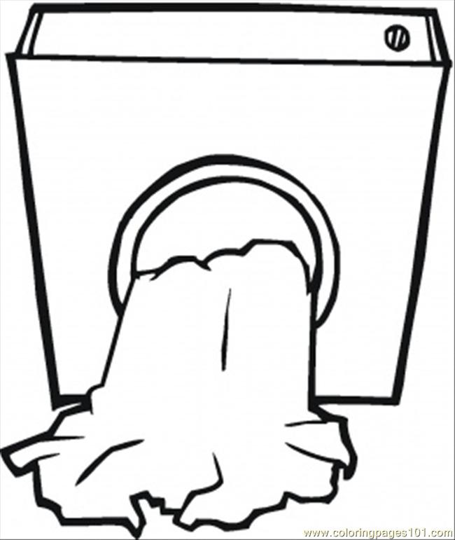 650x771 Dirty Clothes Coloring Page