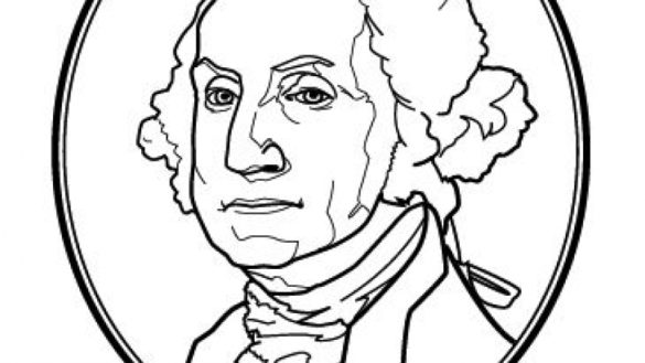 George Washington Coloring Page Coloring Book George 585x329 George Washington Coloring Page Coloring Book George