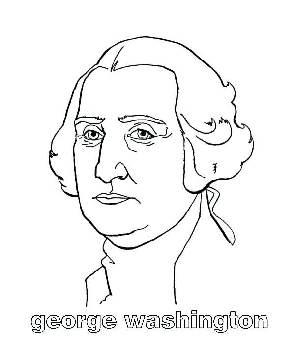 George Washington Coloring Page Coloring Picture Of George 600x734 George Washington Coloring Page Coloring Picture Of George