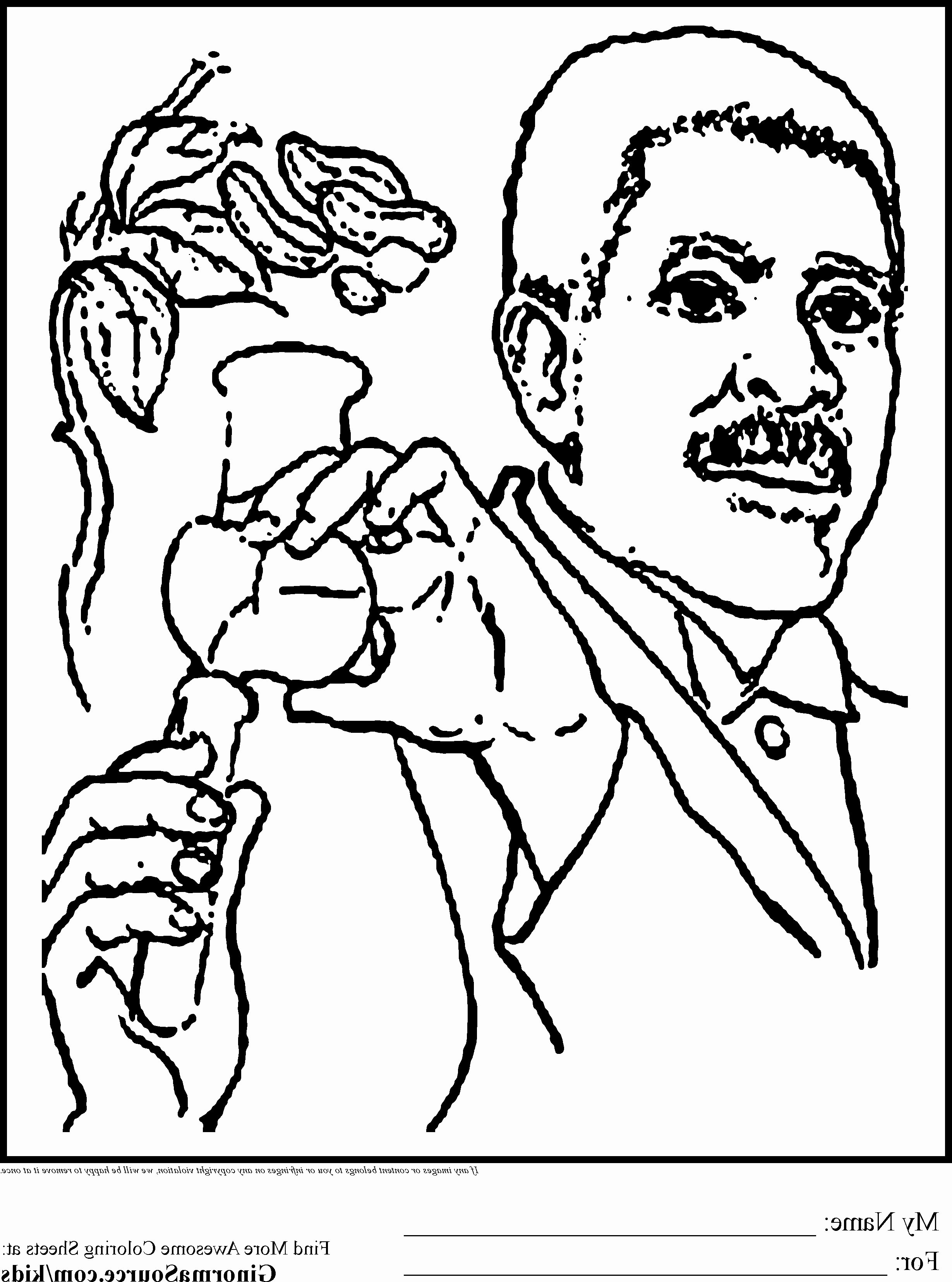 George Washington Coloring Pages Printable 2459x3310 George Washington Coloring Pages Printable