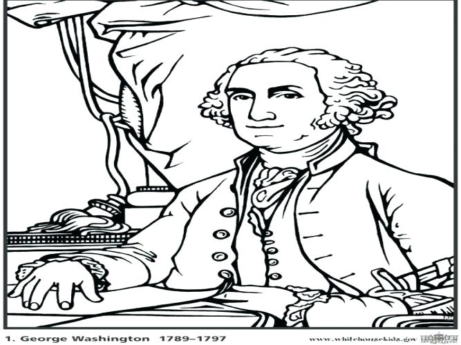 George Washington Coloring Sheet 667x500 George Washington Coloring Sheet