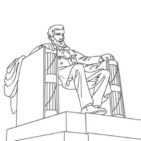 Lincoln Memorial Coloring Page 478x480 Lincoln Memorial Coloring Page