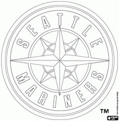 236x241 Seattle Mariners Logo Coloring Page Super Coloring Seattle