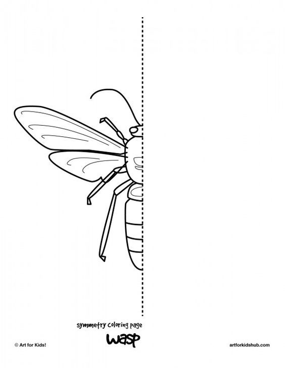 Wasp Coloring Page