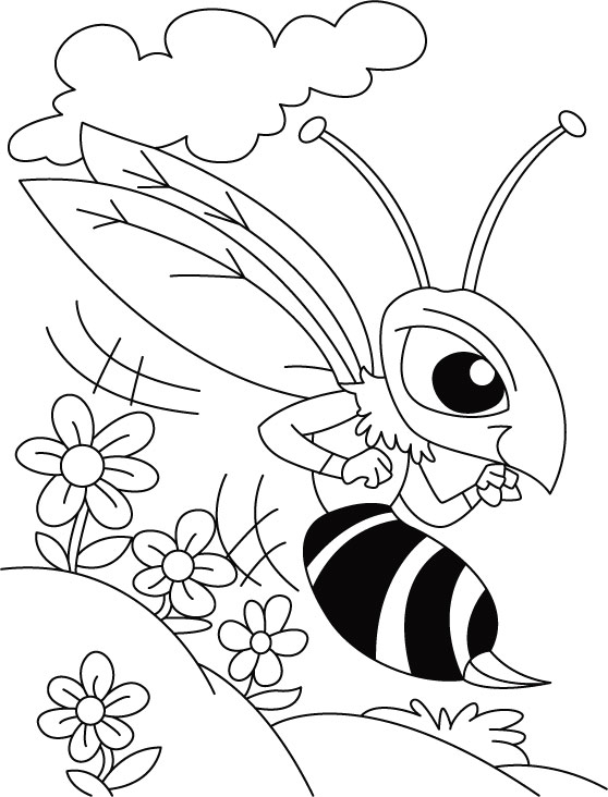 558x732 In Flower Rush, Mosquito Blush Coloring Pages Download Free