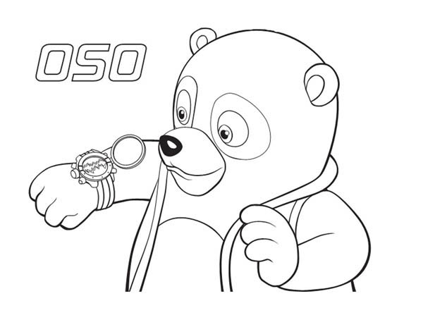 600x464 Special Agent Oso New Watch Coloring Page