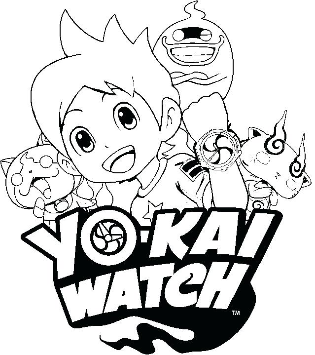 639x719 Watch Coloring Page Yo Watch Yo Kai Watch Free Coloring Pages