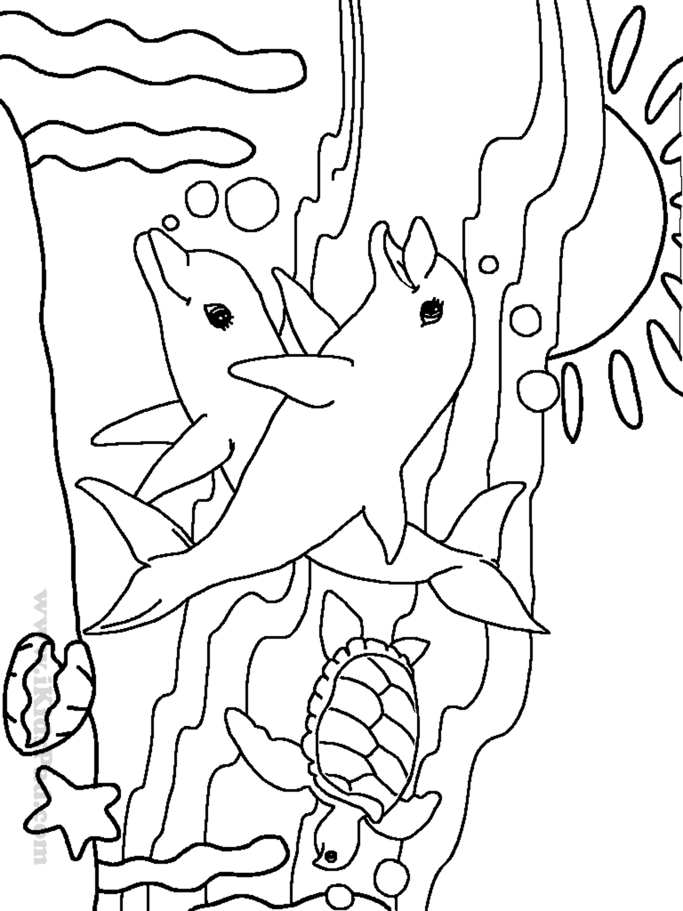 Sea Animal Coloring Pages Cute Animals Page For Kids Ribsvigyapan 768x1024 Sea Animal Coloring Pages Cute Animals Page For Kids Ribsvigyapan