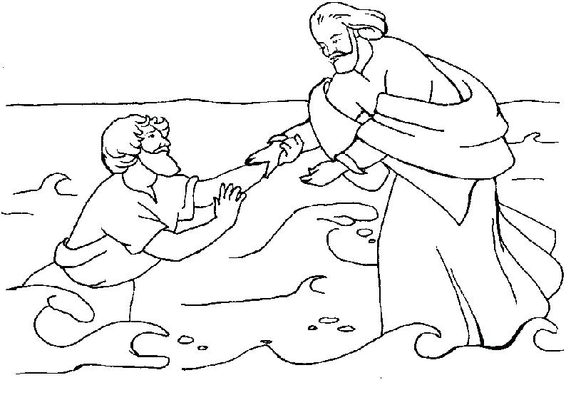 Peter Walks On Water Coloring Page Peter Walks On Water Coloring 794x561 Peter Walks On Water Coloring Page Peter Walks On Water Coloring