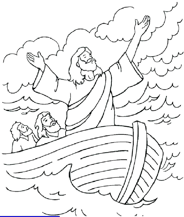 Jesus Walking On Water Coloring Page Coloring Coloring Pages 736x869 Jesus Walking On Water Coloring Page Coloring Coloring Pages
