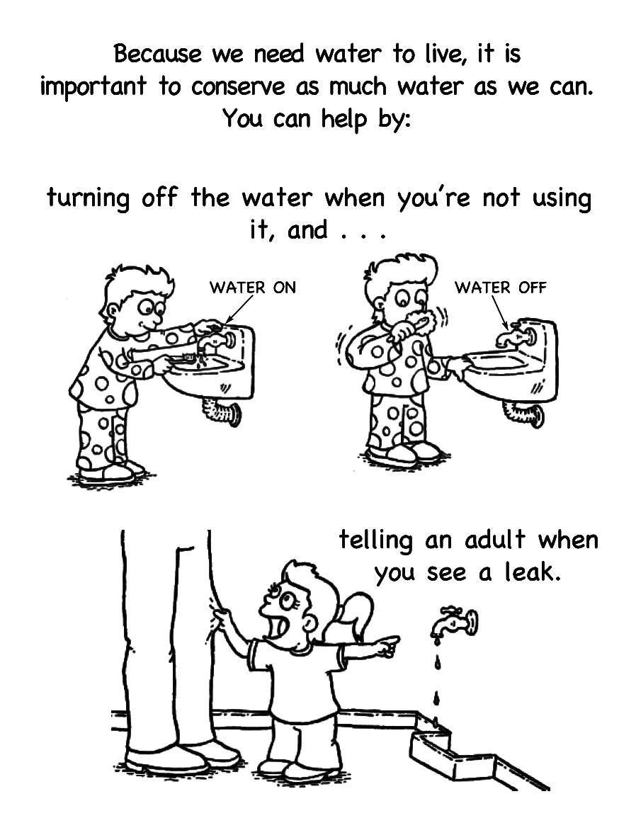898x1162 Save Water Coloring Page Inspirational Water Conservation Coloring