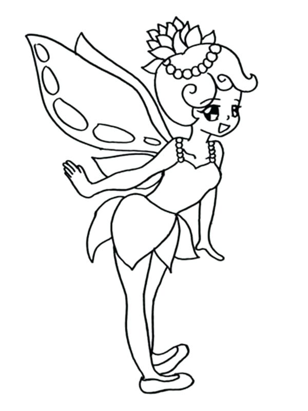 600x800 Fairy Coloring Pages For Kids Beautiful Fairy On Water Coloring