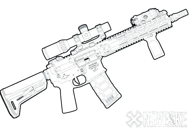 640x427 Nerf Gun Coloring Pages Icontent