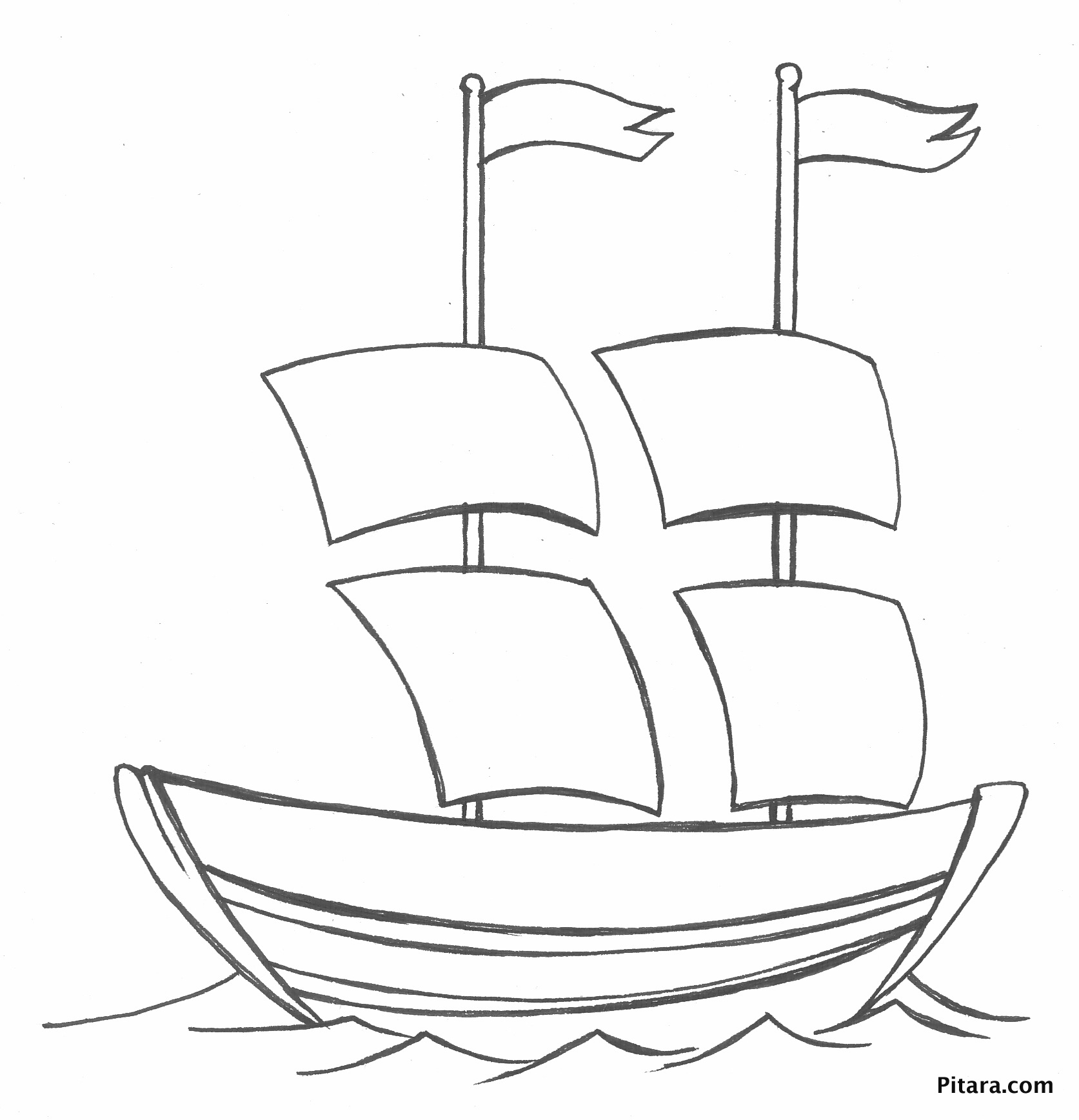 1673x1736 Water Transportation Coloring Pages Pitara Kids Network