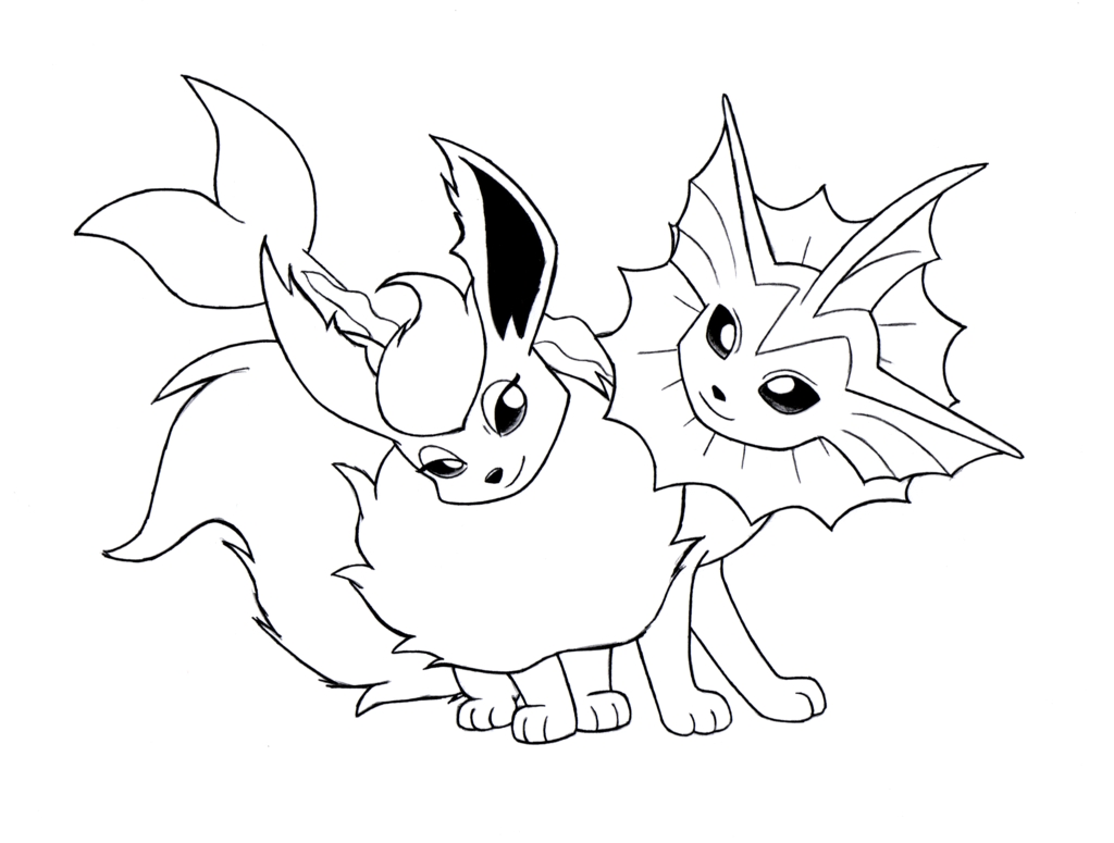 Awesome Pokemon Eevee Evolutions Coloring Pages Gallery 1024x775 Awesome Pokemon Eevee Evolutions Coloring Pages Gallery