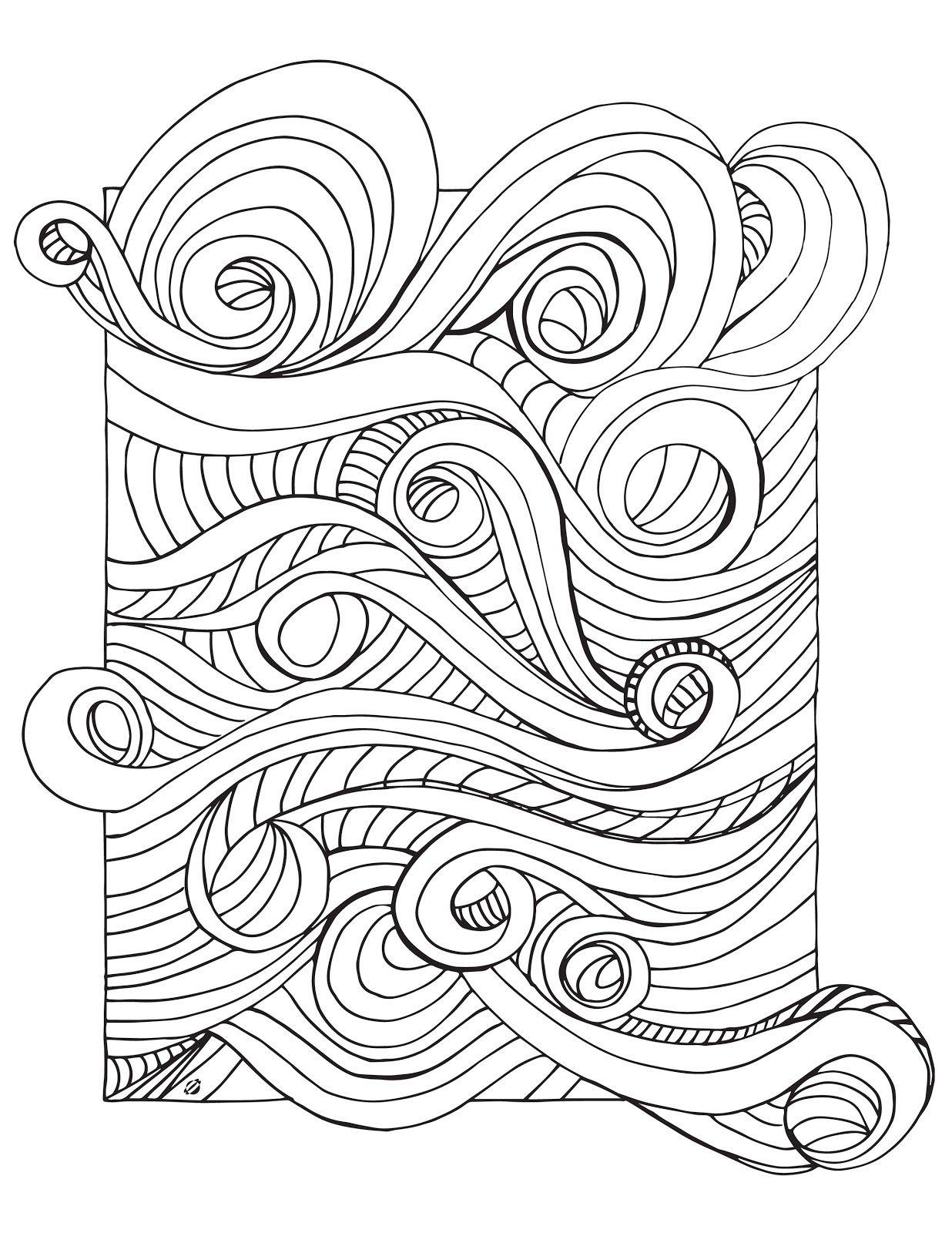 1236x1600 Ocean Waves Coloring Pages For Adults Barkandcall Me Mesmerizing