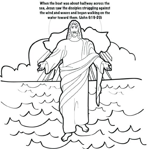 500x500 Water Coloring Page Walks On Water Coloring Page Free Water Cycle